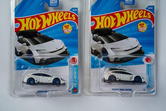 ホットウィール トヨタ プリウス ルーフボックス有無