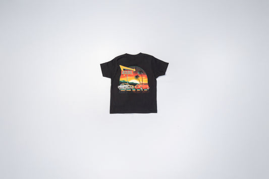 【新品】In-N-Out Burger インアンドアウトバーガー  キッズTシャツ 黒 クラシックカー 子供服