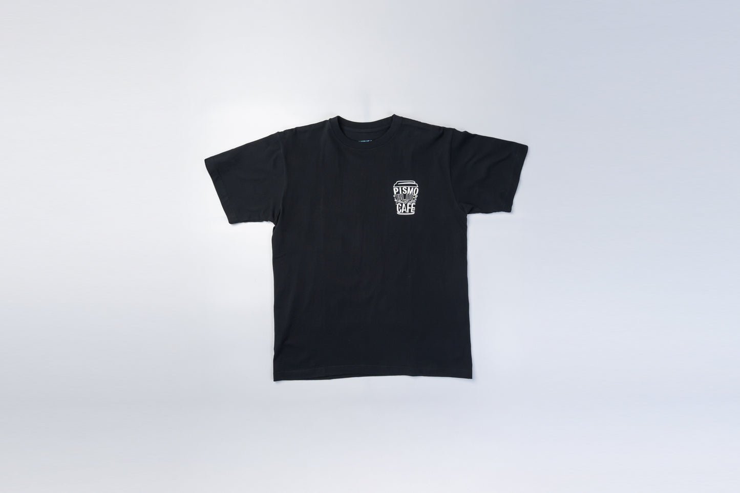 ピズモブルーカフェ　オリジナルロゴTシャツ　ブラック