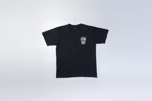 ピズモブルーカフェ　オリジナルロゴTシャツ　ブラック