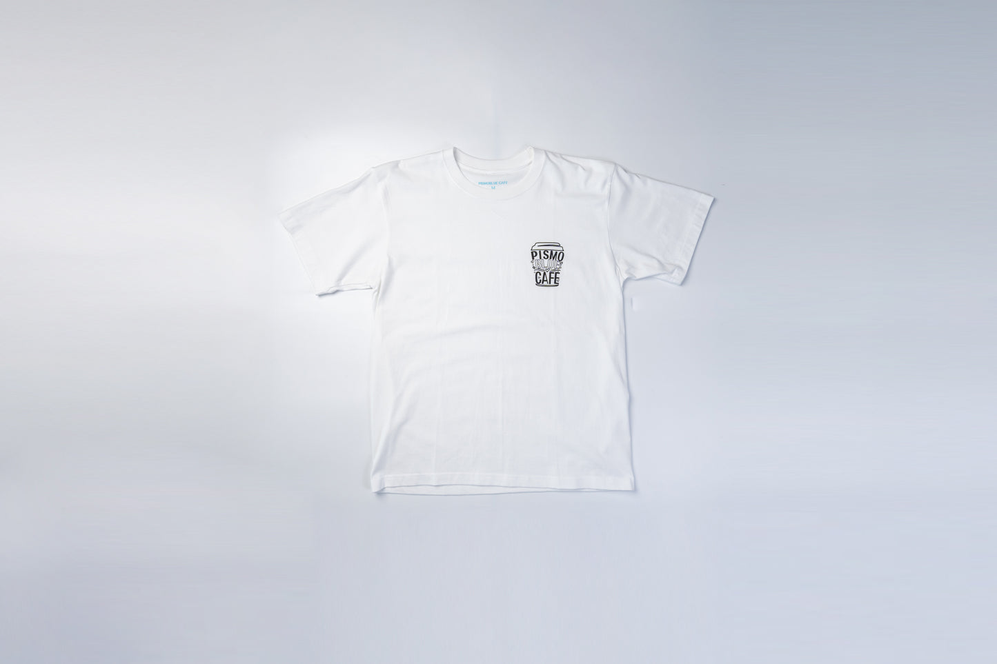 ピズモブルーカフェ　オリジナルロゴTシャツ　ホワイト