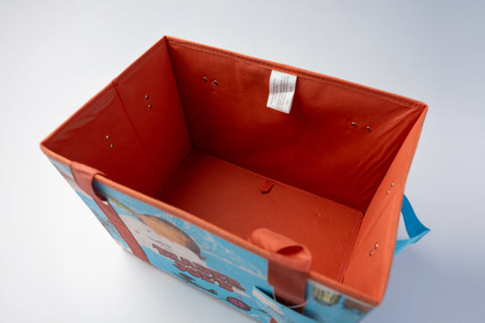 トレーダージョーンズ　収納バッグ　ブルー　