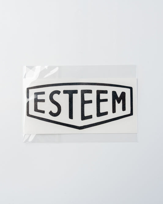 Esteem Badge Sticker - Black & White