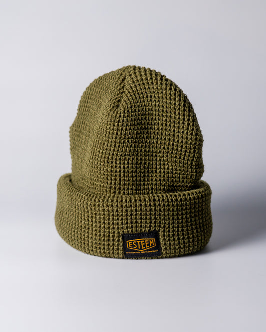 Badge Beanie - Khaki