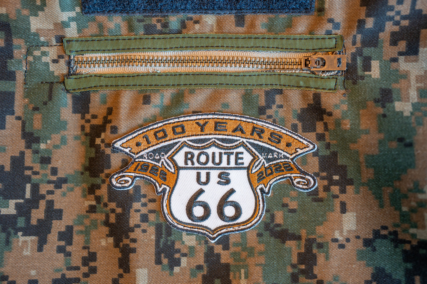 【記念モデル】ROUTE 66 100th アニバーサリー ミリタリーサコッシュ ショルダーバッグ
