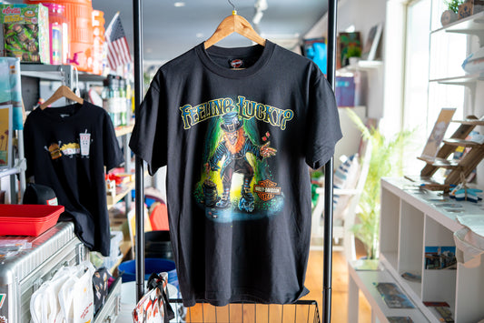ハーレーダビッドソン ラスベガス店舗限定 Tシャツ [レプラコーン/四つ葉のクローバー/ラッキー] ブラック - M