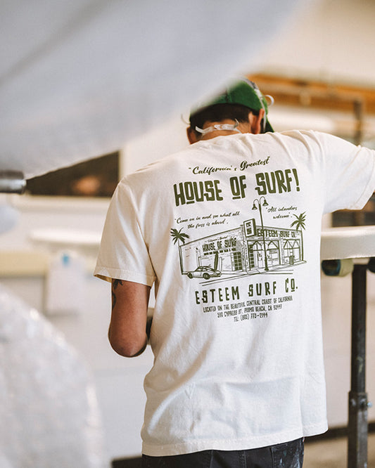 House of Surf Tee - Cream
