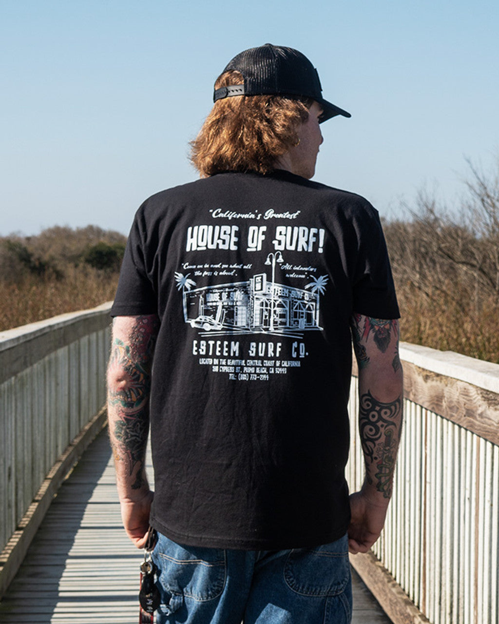 House of Surf Tee - Black