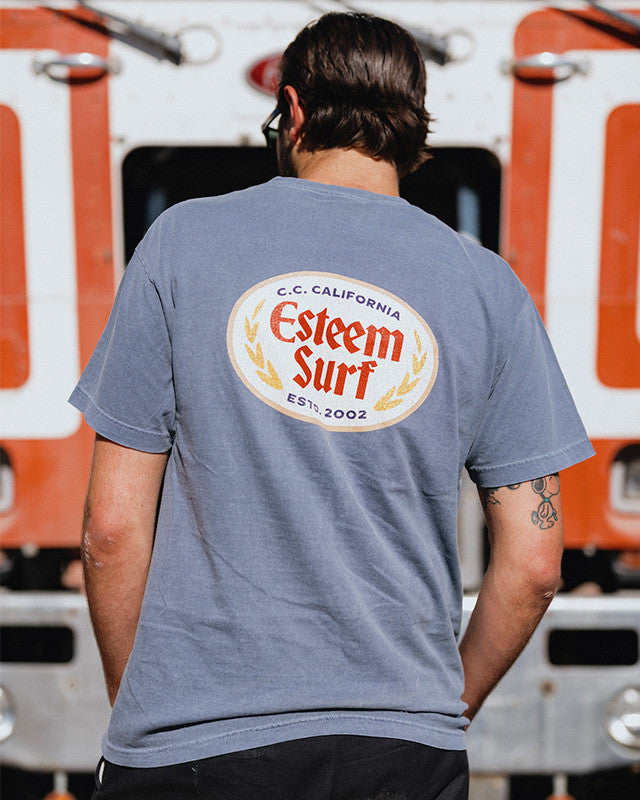 Oval Tee - Faded Navy